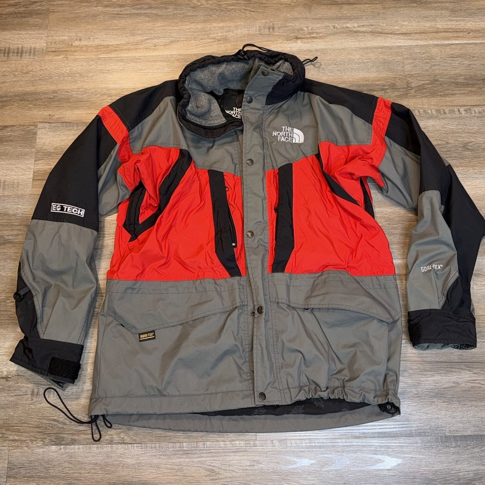 VTG The North Face Extreme Gear Gore-Tex Ski Jacket Mens Extra Large Color Block